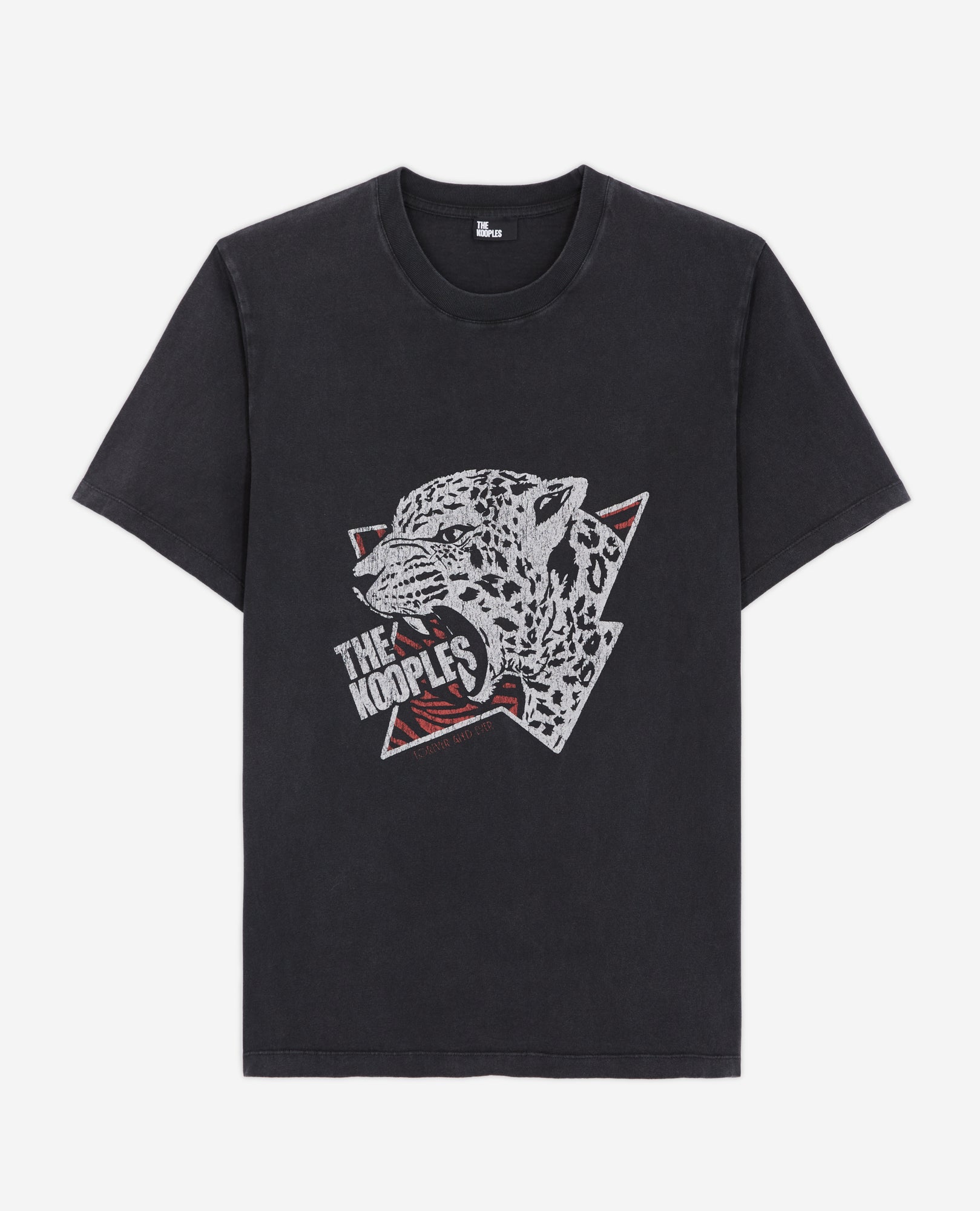 Tiger Screen Print T-Shirt | Men | Black Washed