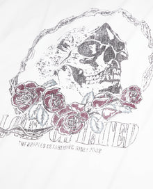 T-Shirt With Vintage Skull Serigraphy | Men | White