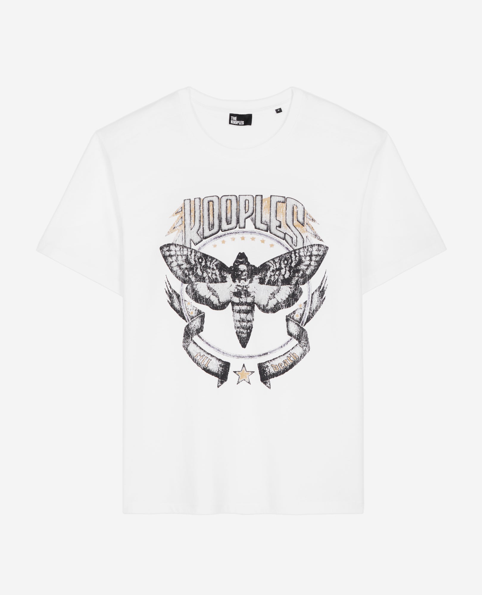 T-Shirt With Skull Butterfly Serigraphy | Men | White