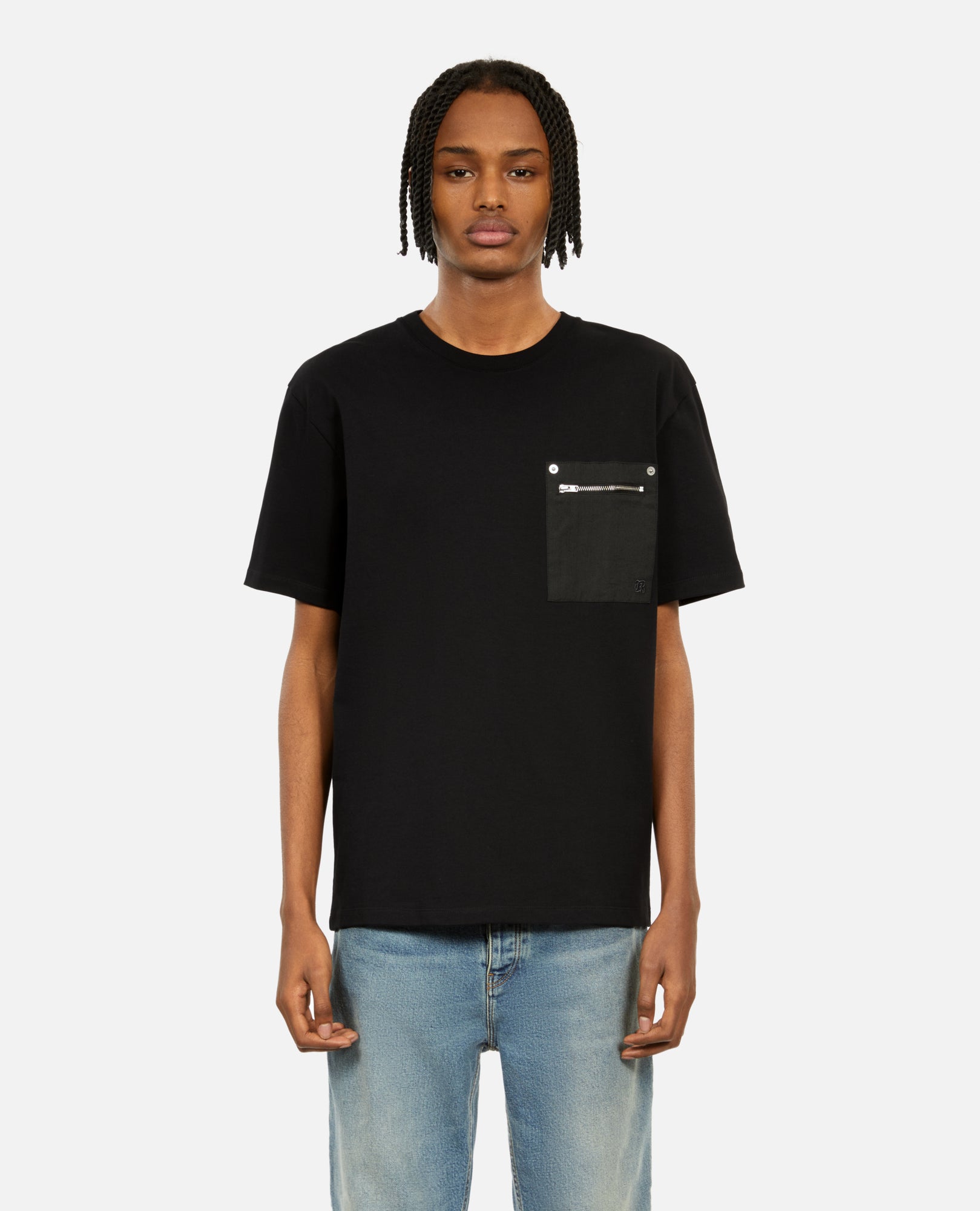 T-Shirt With Zipped Pocket | Men | Black