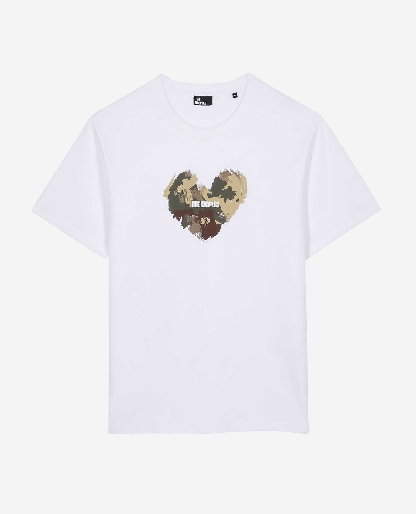 T-Shirt With Camo Heart Serigraphy | Men | White