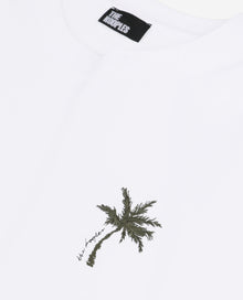 T-Shirt With Palm Tree Embroidery | Men | White