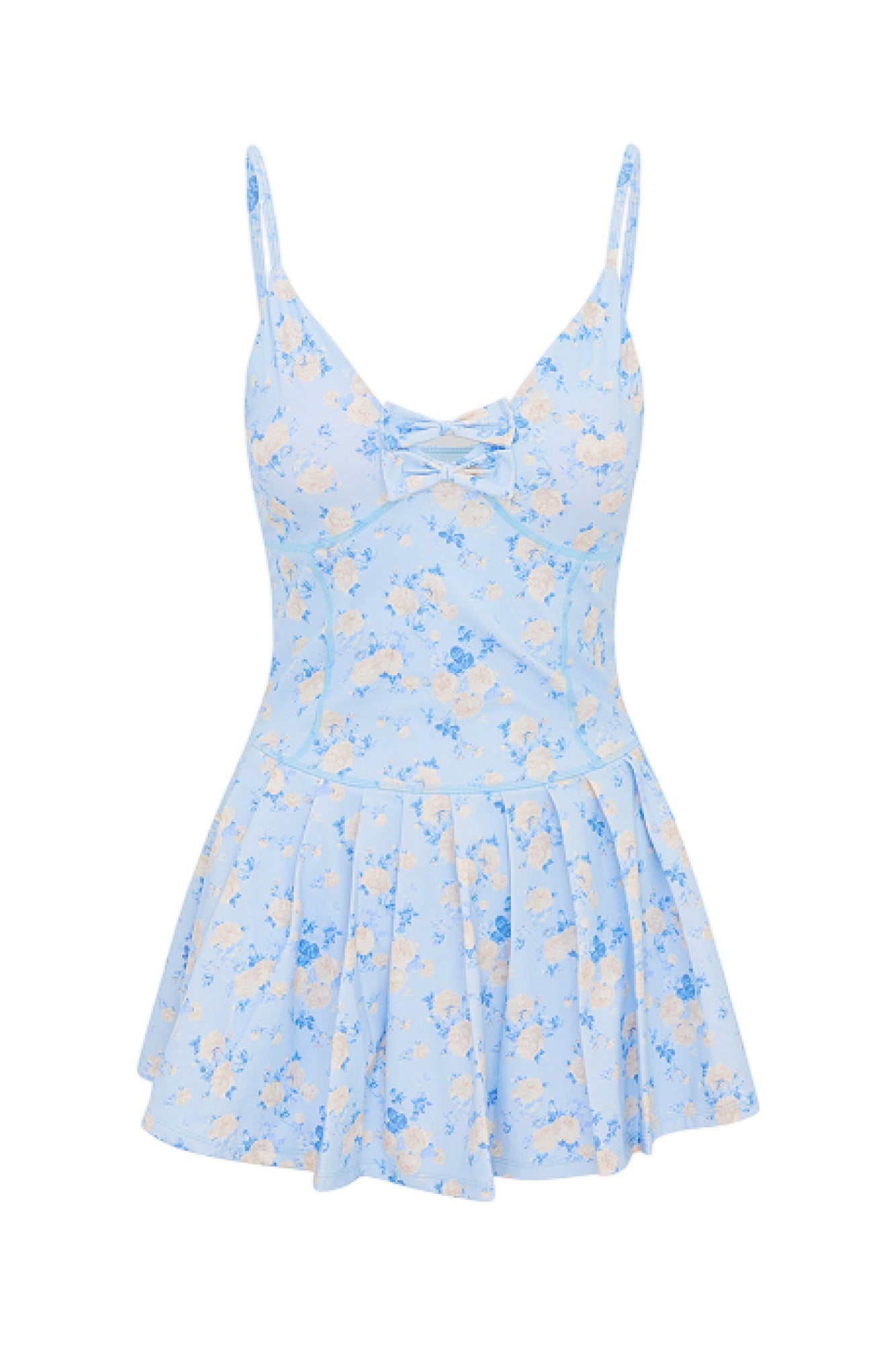 Hubert Floral Active Dress | Whisper Blue