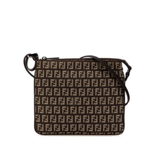 Fendi | Pre-Owned Zucchino Canvas Crossbody | Brown/Dark Brown