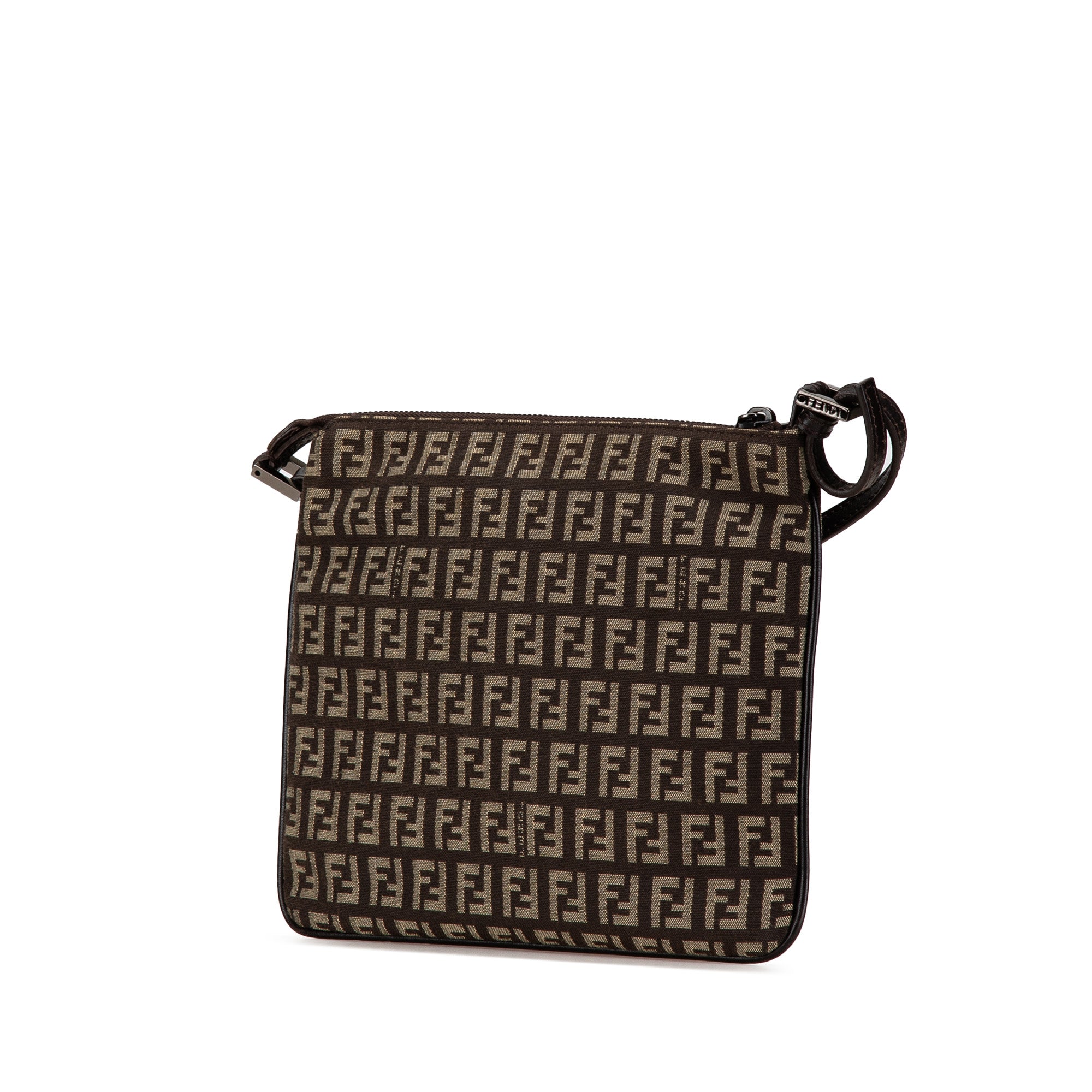 Fendi | Pre-Owned Zucchino Canvas Crossbody | Brown/Dark Brown
