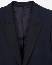 Wool Dinner Jacket | Men | Navy Blue