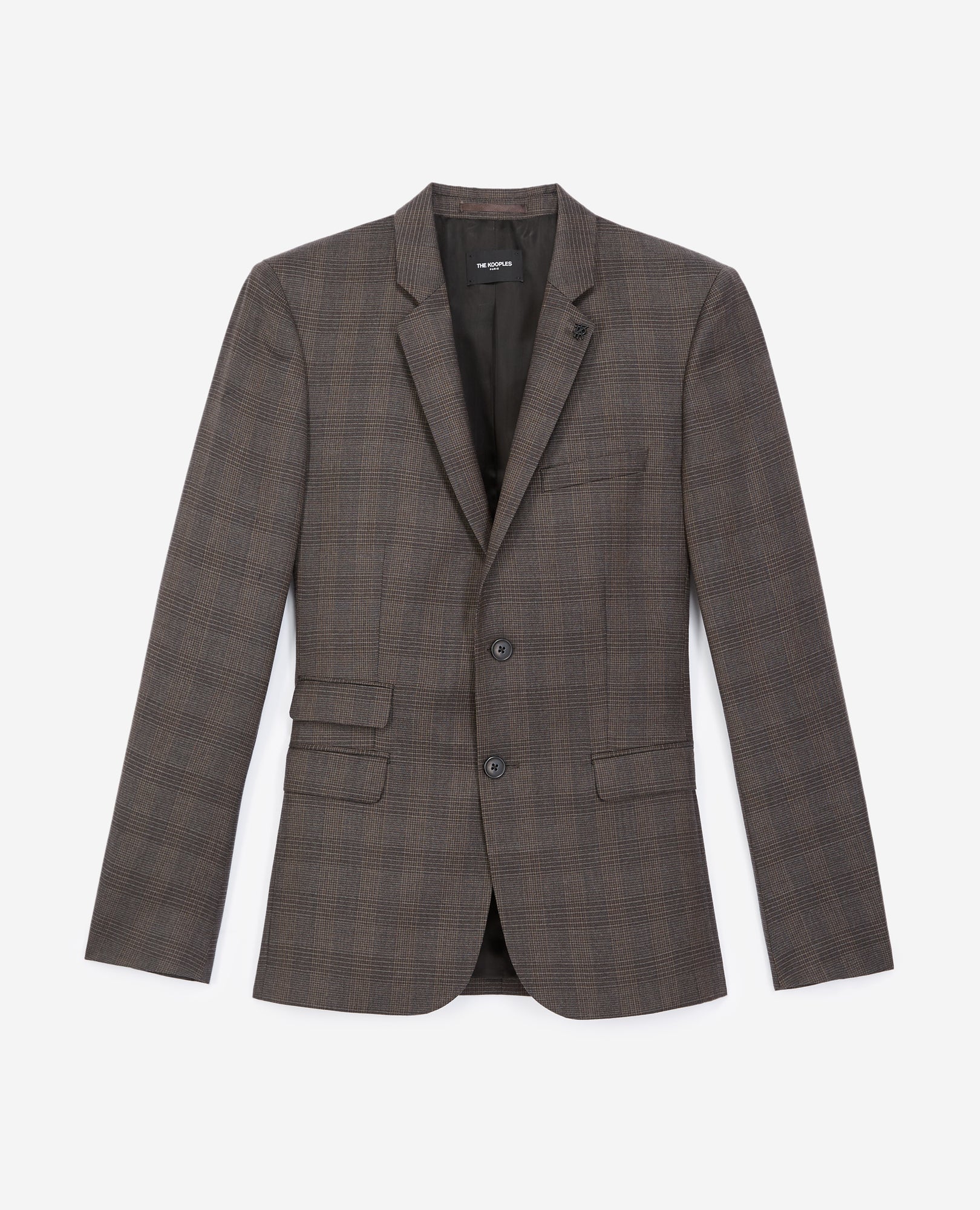 Check Wool Jacket | Men | Grey