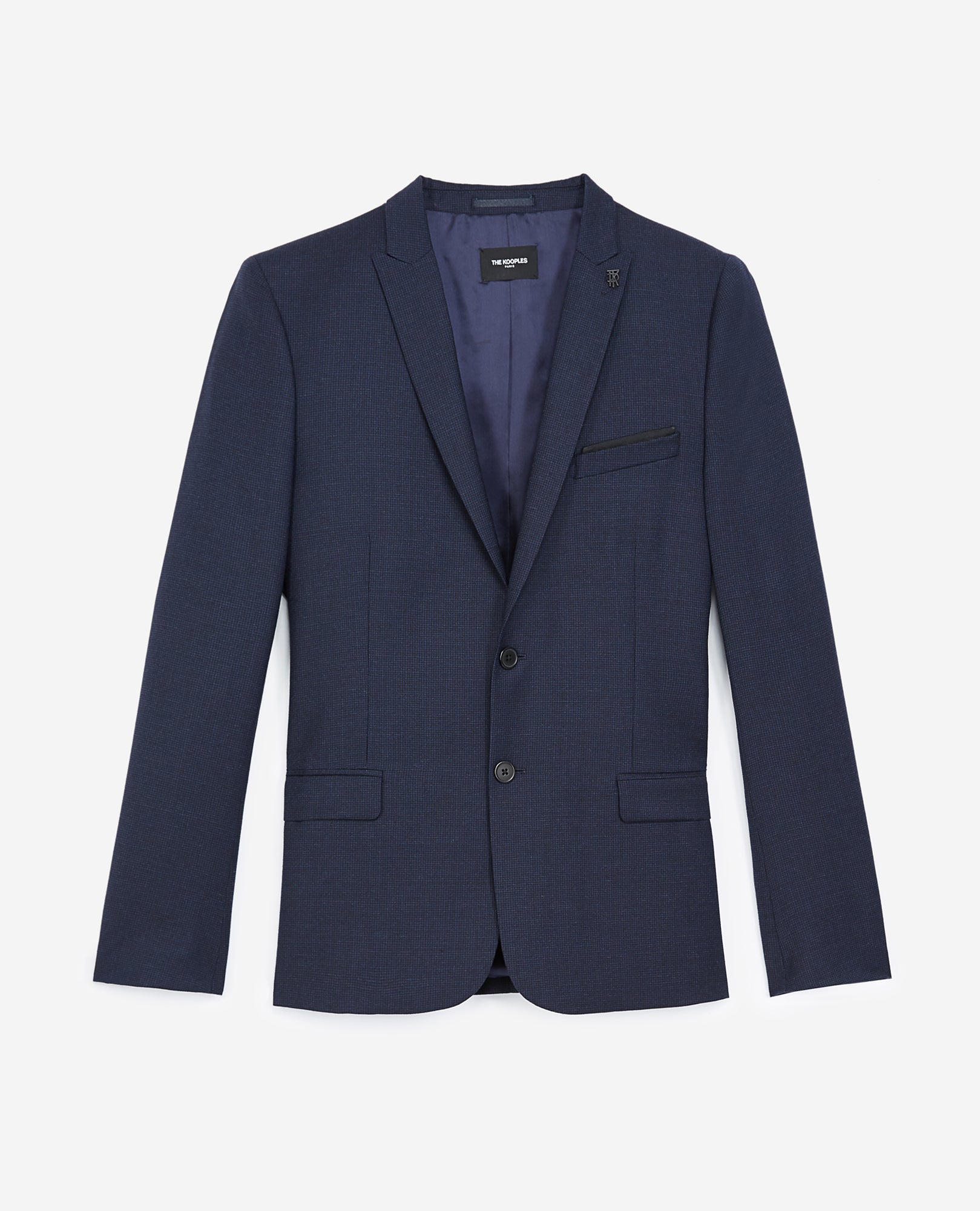 Formal Jacket With Motif | Men | Navy Blue