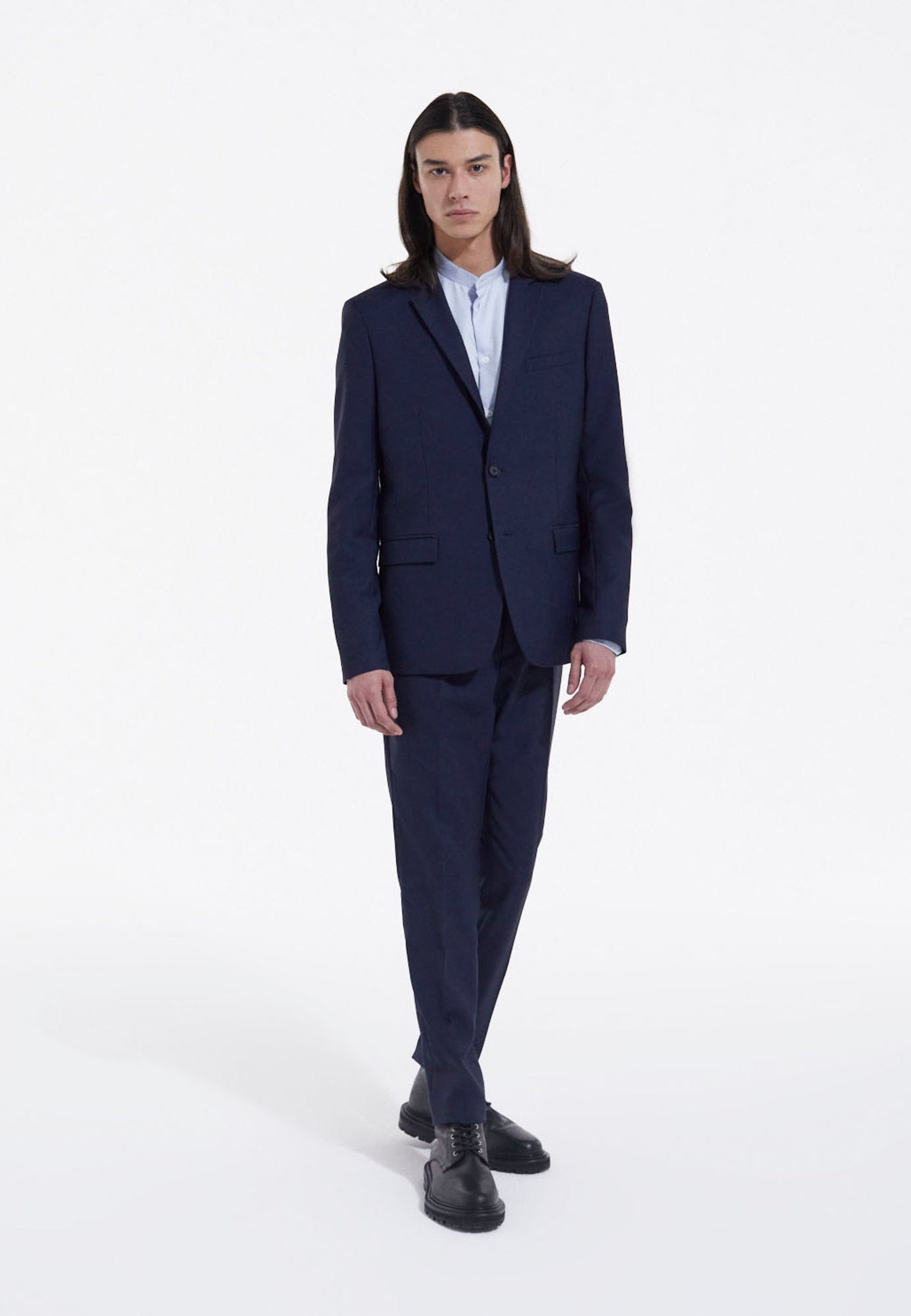 Wool Suit Jacket | Men | Dark Navy