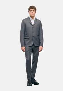 Gray Wool Suit Jacket | Men | Grey