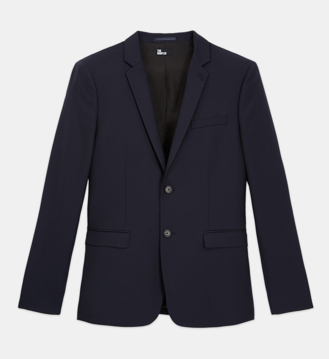 Wool Suit Jacket Straight Tailored Cut | Men | Navy Blue