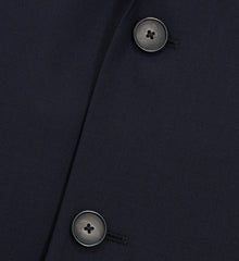 Wool Suit Jacket Straight Tailored Cut | Men | Navy Blue