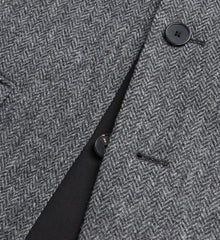 Gray Patterned Wool Jacket | Men | Grey