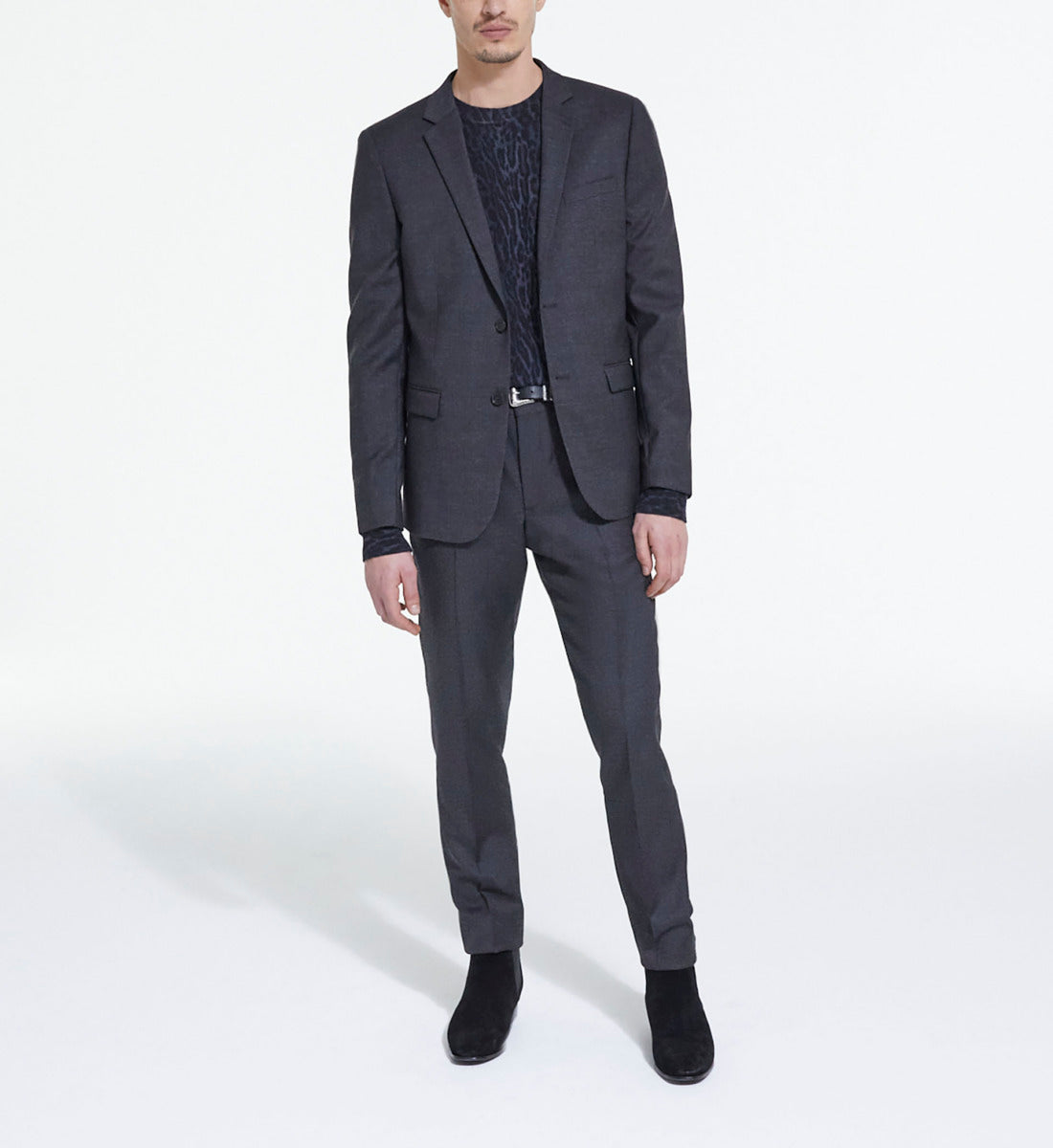 Wool Suit Jacket | Men | Black