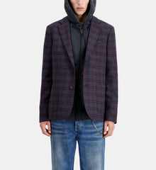 Checkered Wool Jacket | Men | Carreaux