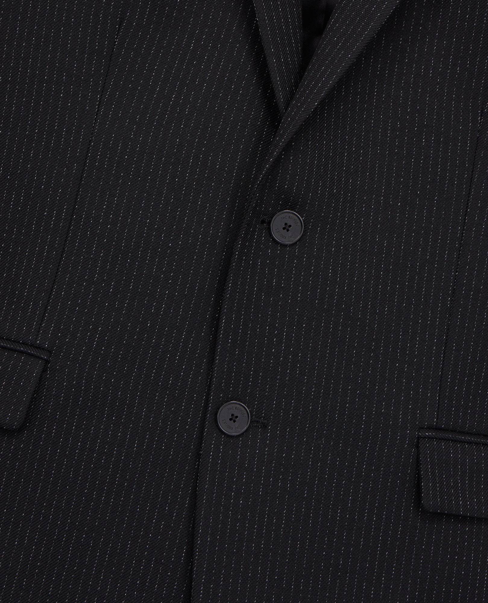 Wool Jacket With Tennis Stripes | Men | Black x Ecru