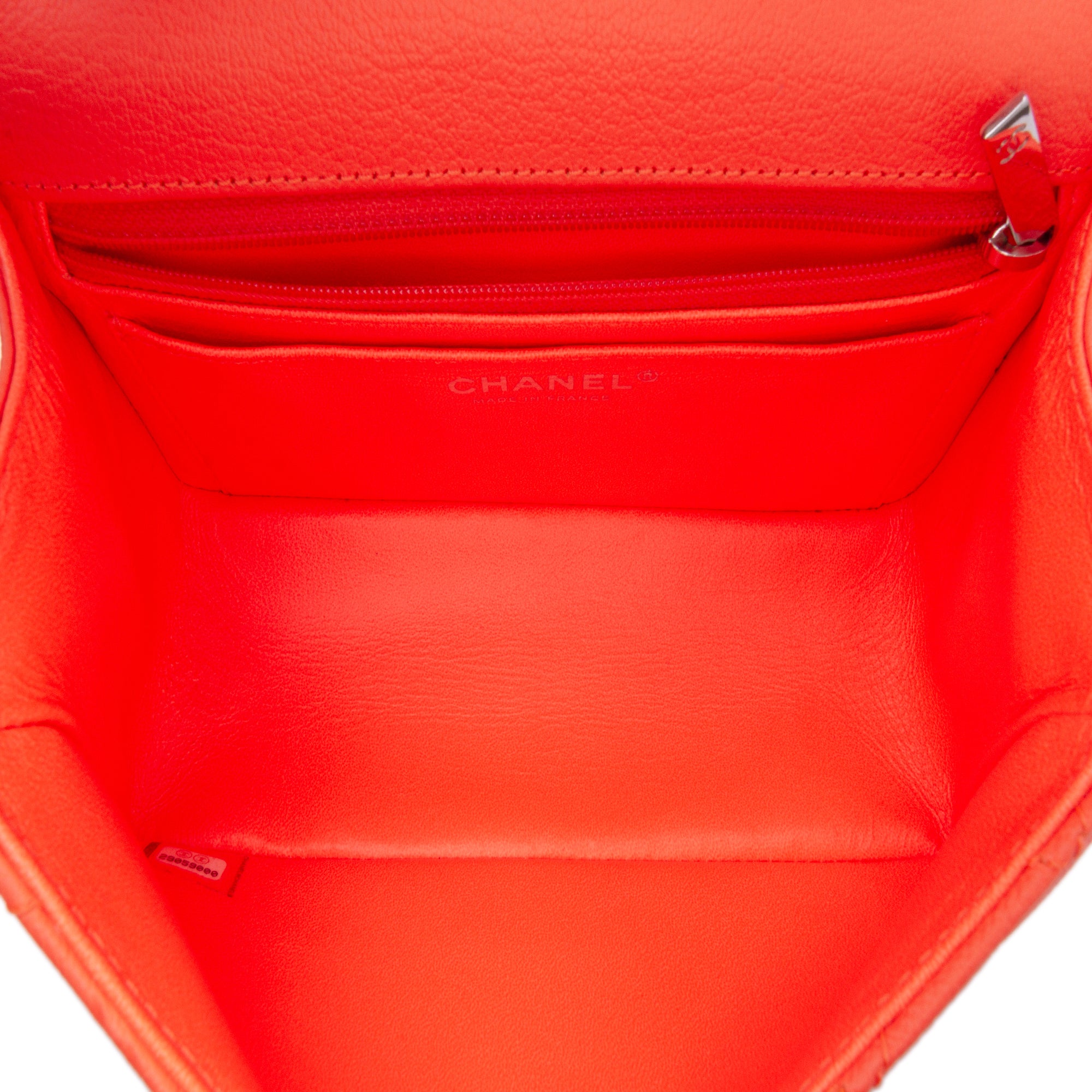 Chanel | Pre-Owned Mini Reissue 2.55 Quilted Goatskin Flap | Orange