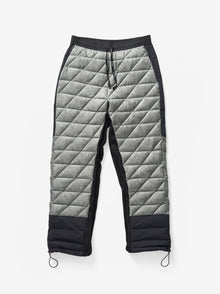 Man HYBRID DOWN SWEATPANT - Slate Gray - flat lay - front