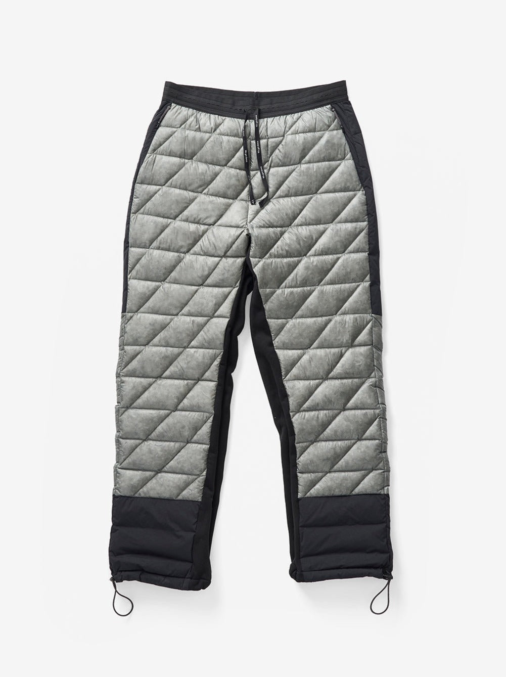 Man HYBRID DOWN SWEATPANT - Slate Gray - flat lay - front