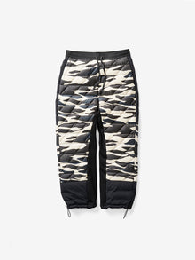 Woman HYBRID DOWN SWEATPANT - Zebra - flat lay -front