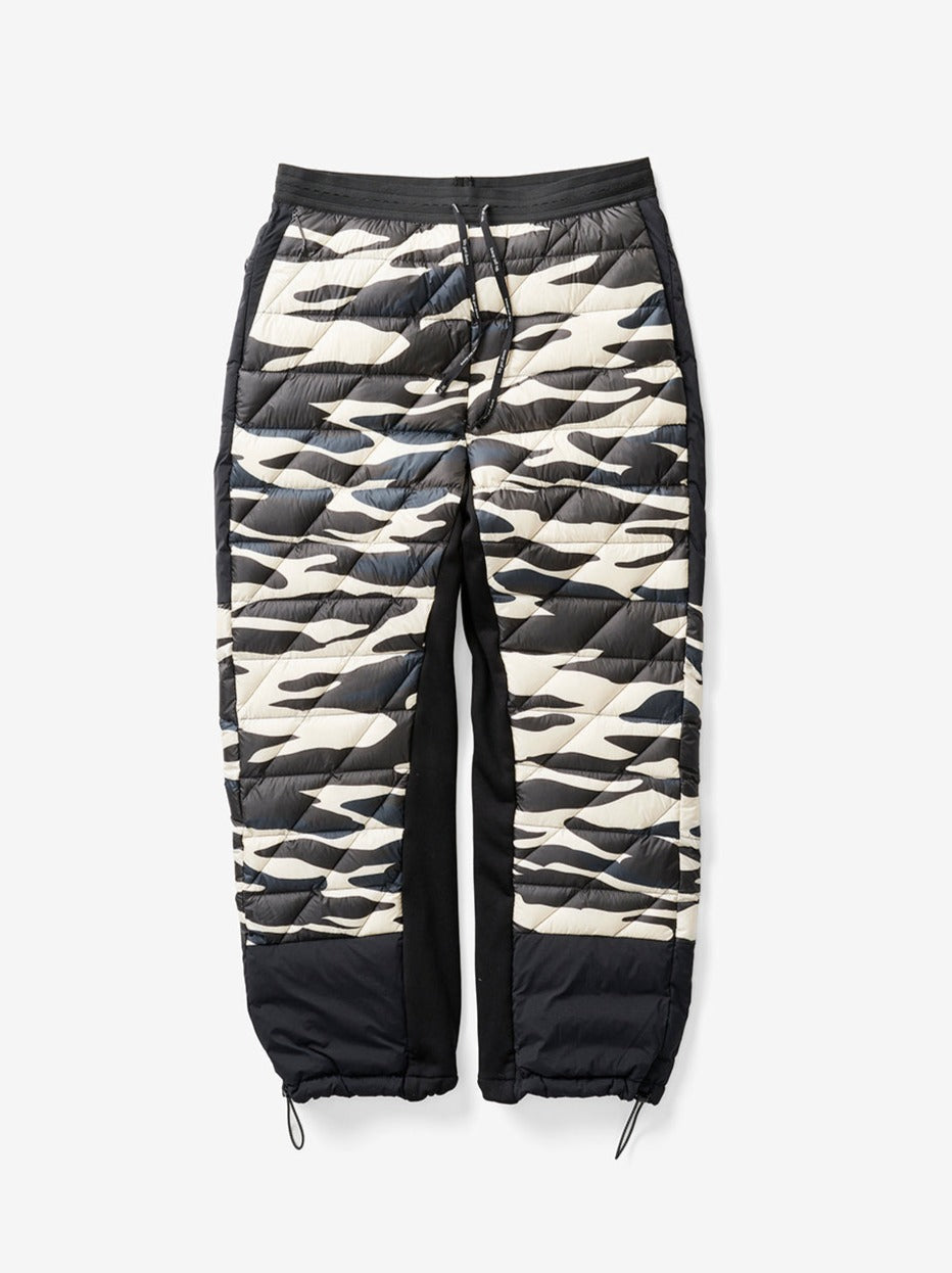 Man HYBRID DOWN SWEATPANT - Zebra - flat lay - front