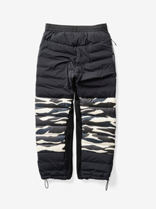 Man HYBRID DOWN SWEATPANT - Zebra - flat lay - back