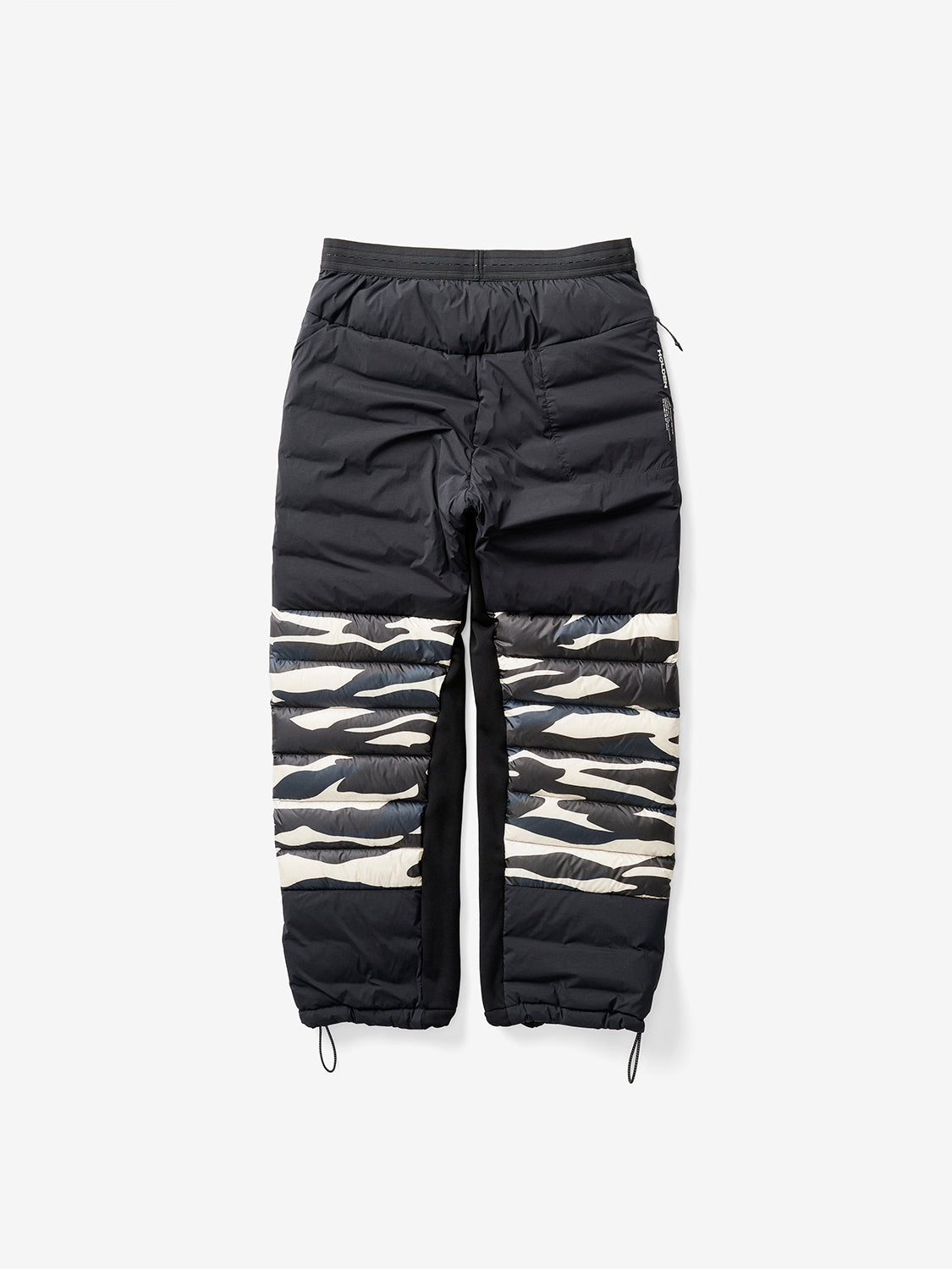 Woman HYBRID DOWN SWEATPANT - Zebra - flat lay - back
