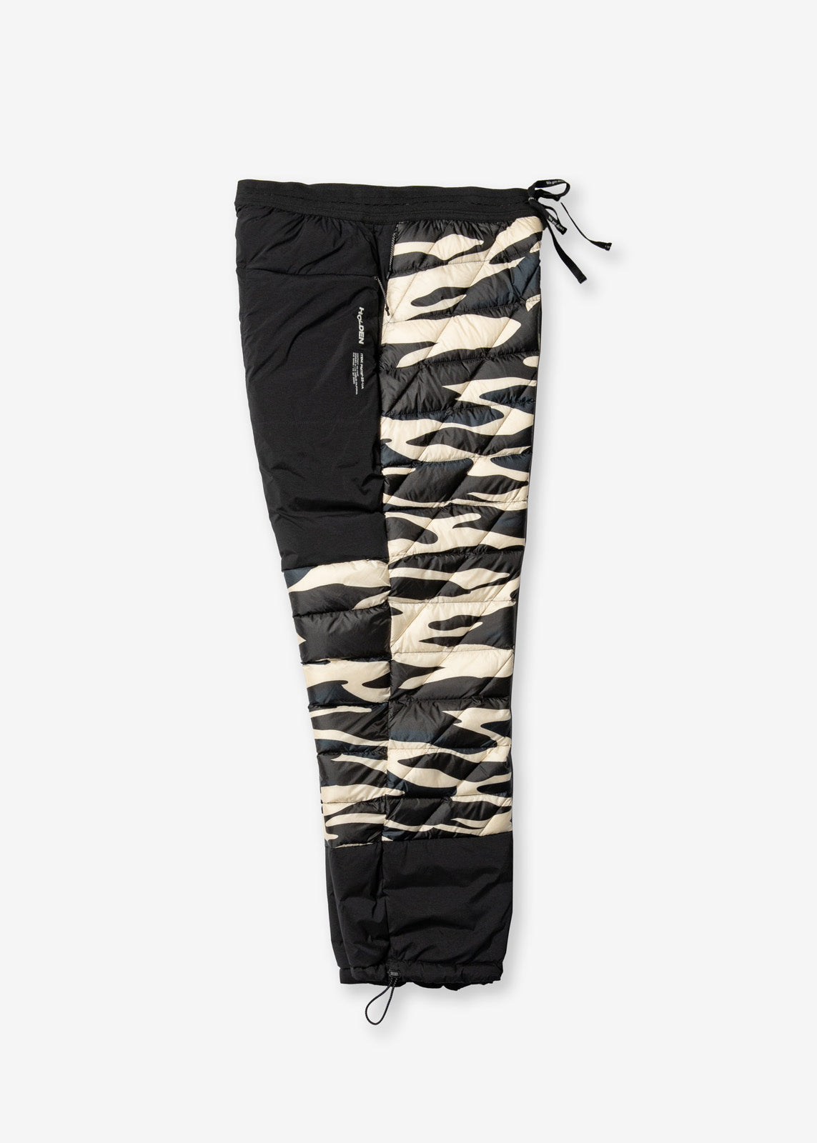 Woman HYBRID DOWN SWEATPANT - Zebra - flat lay - side