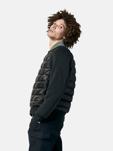 Hybrid Down Crew - Black - left side