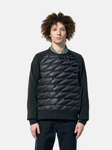 Hybrid Down Crew - Black - front