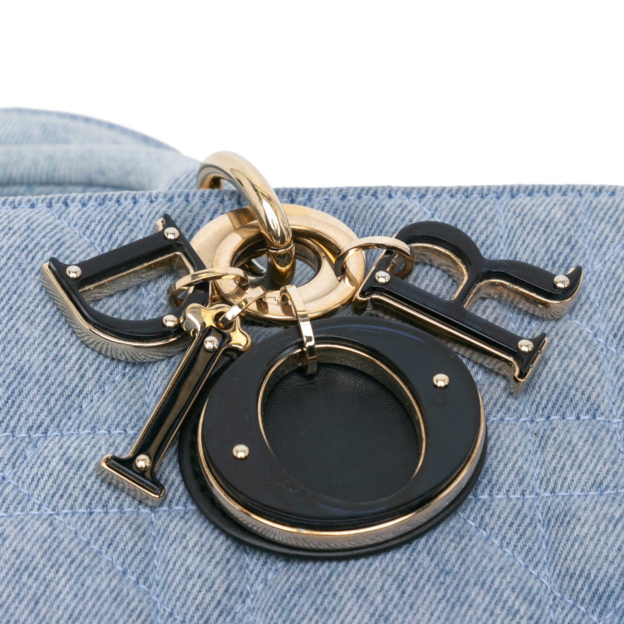 Dior | Pre-Owned Small Denim Macrocannage Lady D Joy | Blue