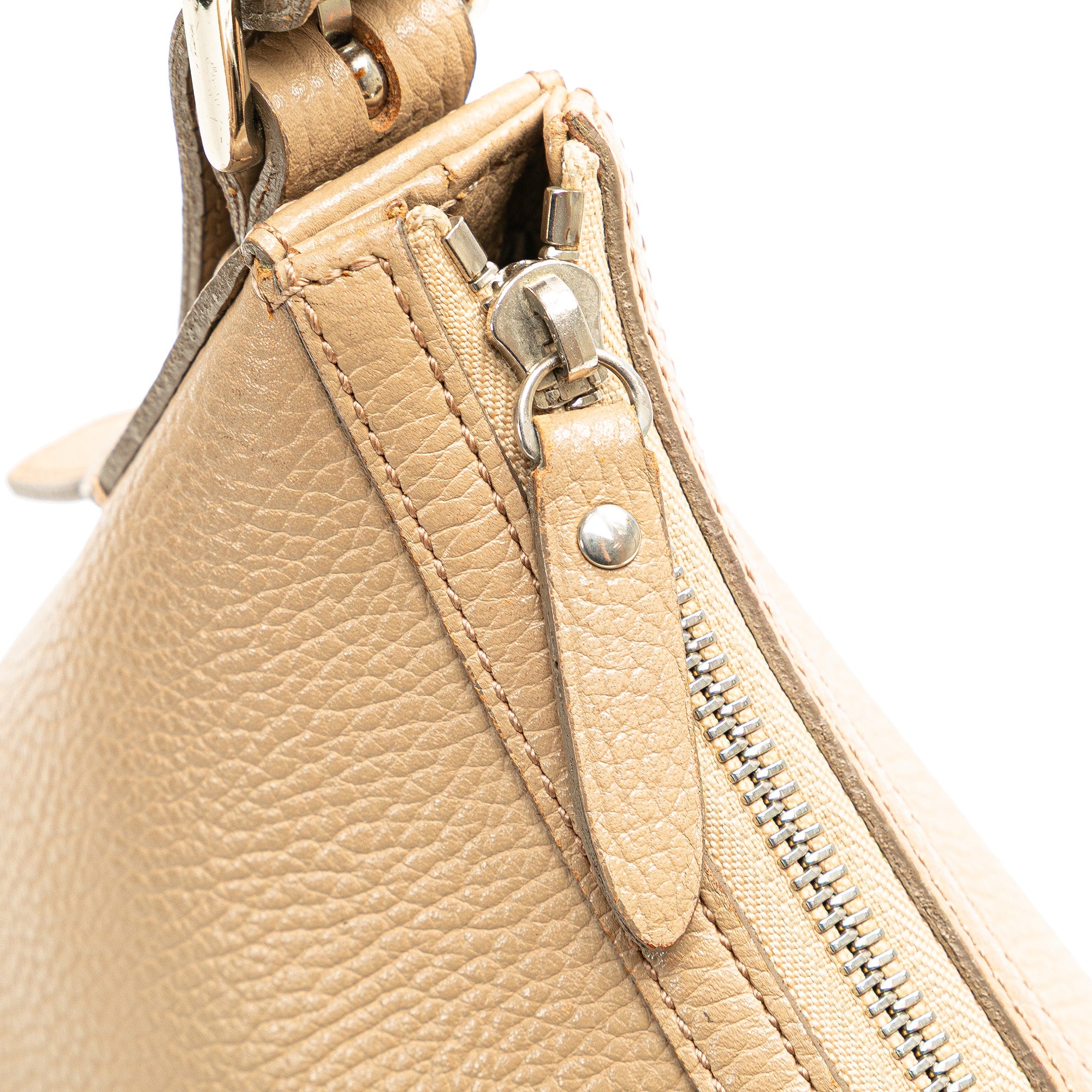 Burberry | Pre-Owned Leather Shoulder Bag | Brown/Beige