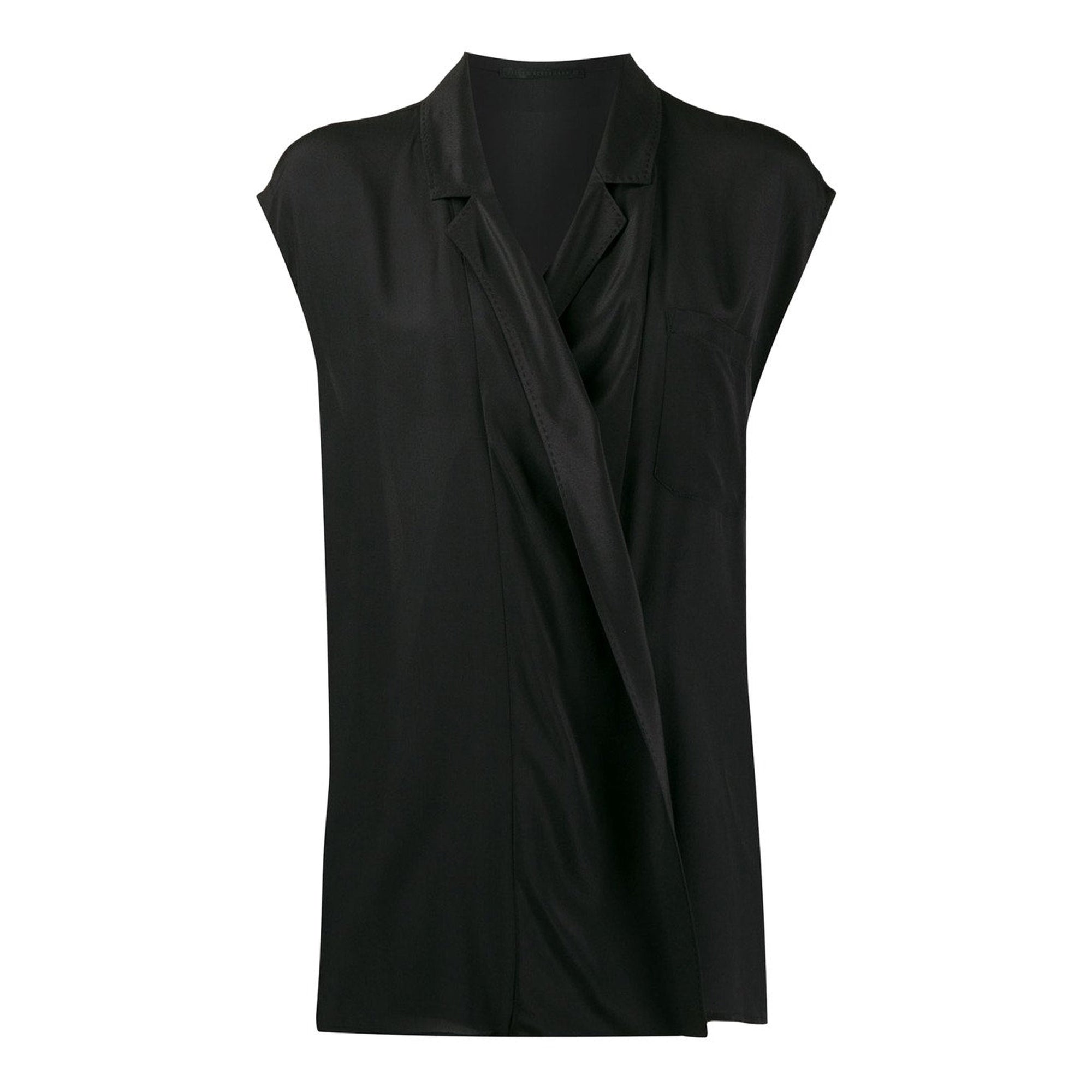 Haider Ackermann | Wrap Silk Top | Black