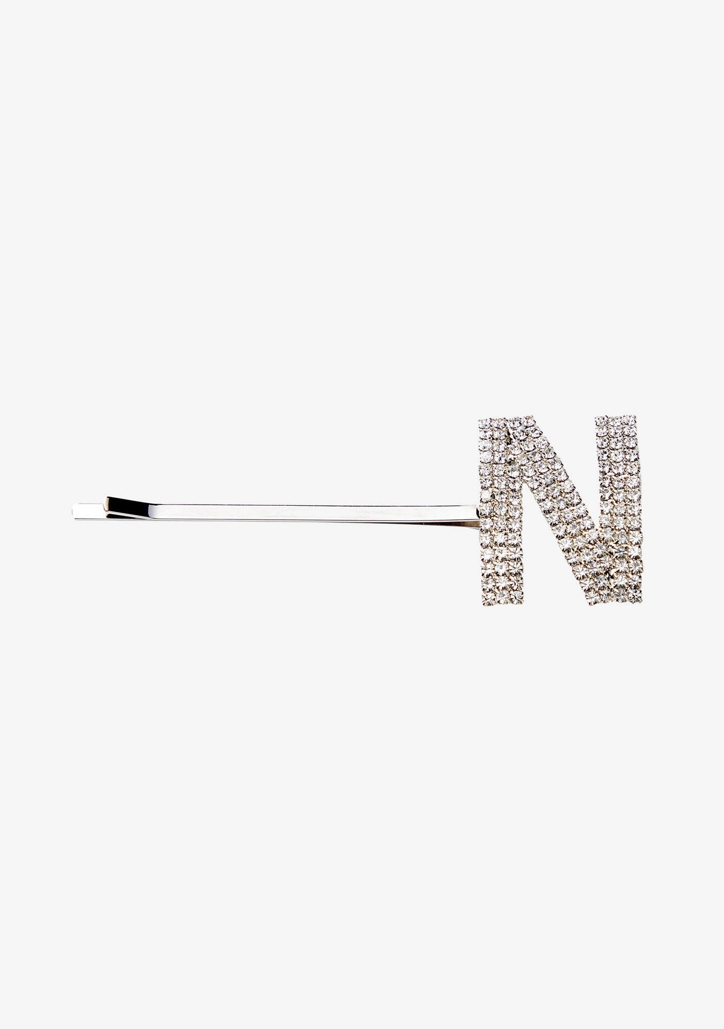 Rhinestone Alphabet Hair Clip - Retrofete