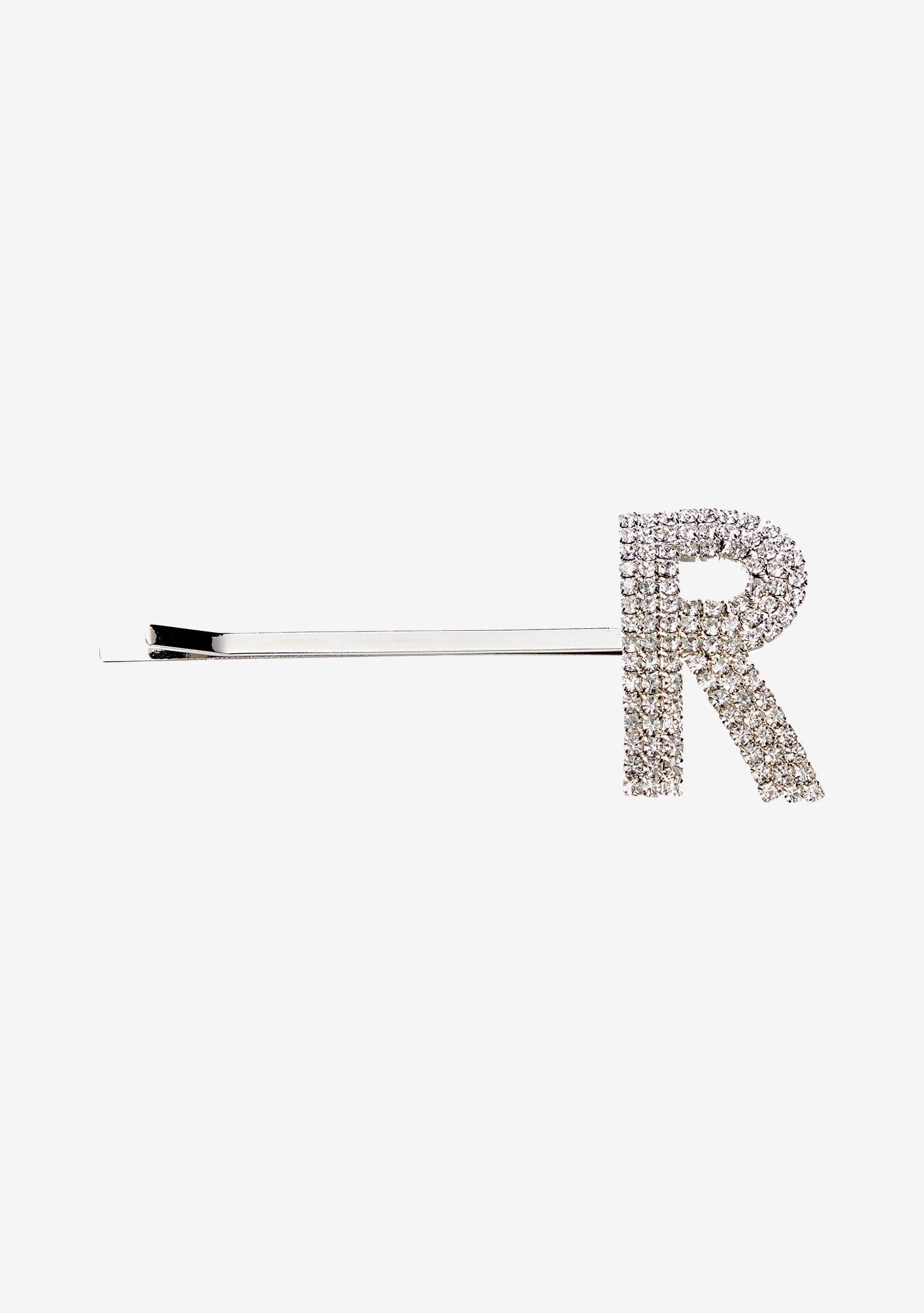 Rhinestone Alphabet Hair Clip - Retrofete