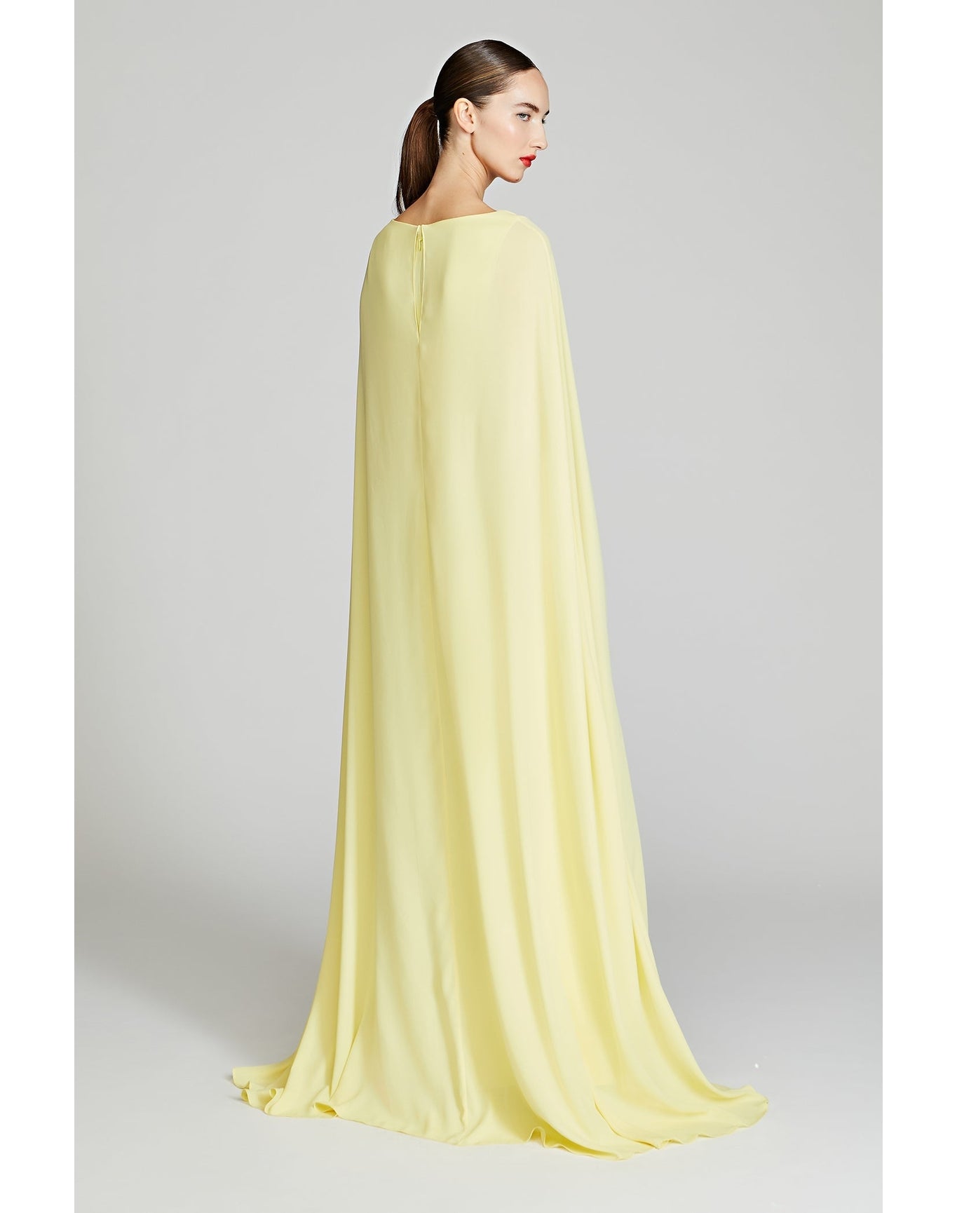 Halston | Alma Crepe With Georgette Gown | Marang