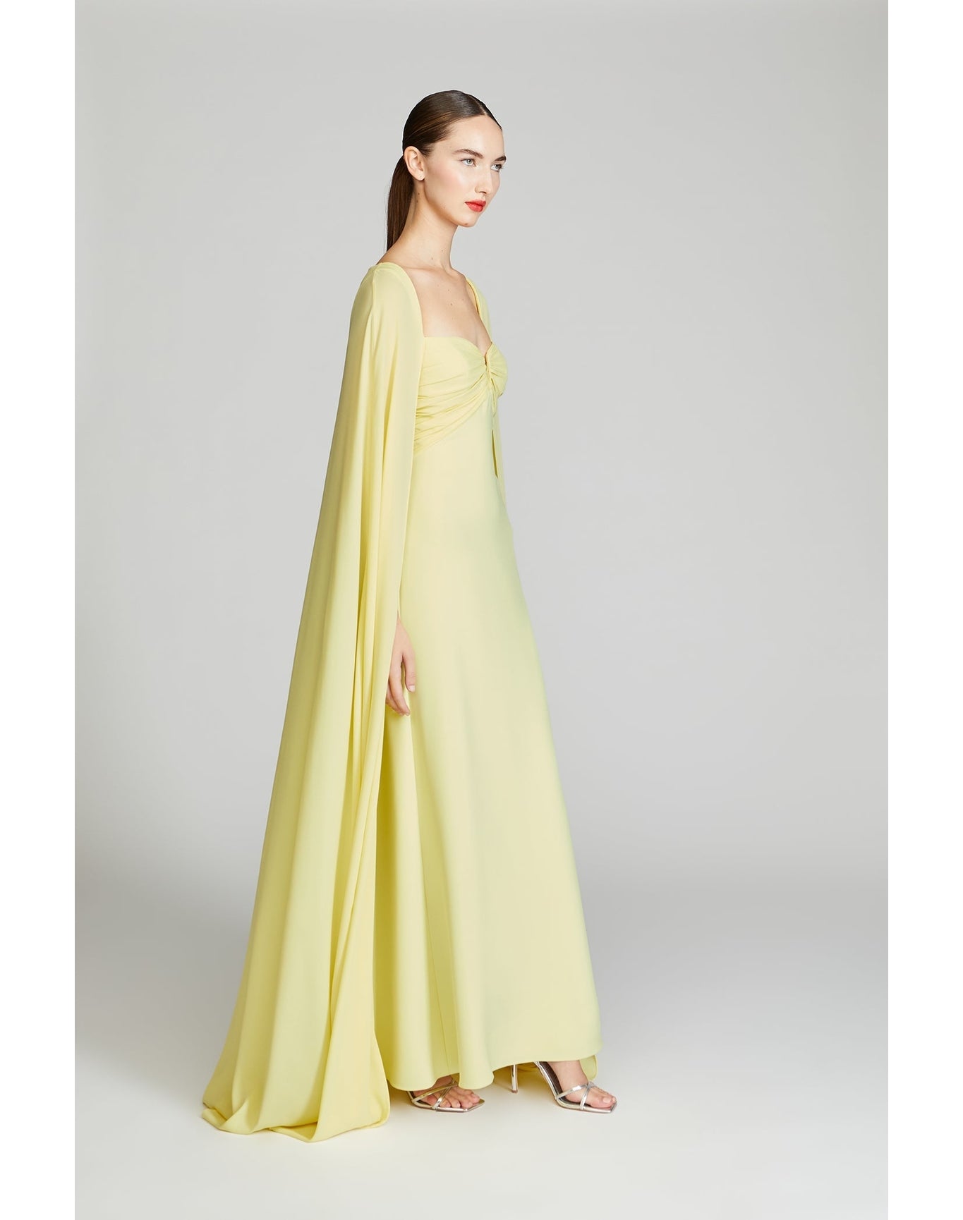 Halston | Alma Crepe With Georgette Gown | Marang