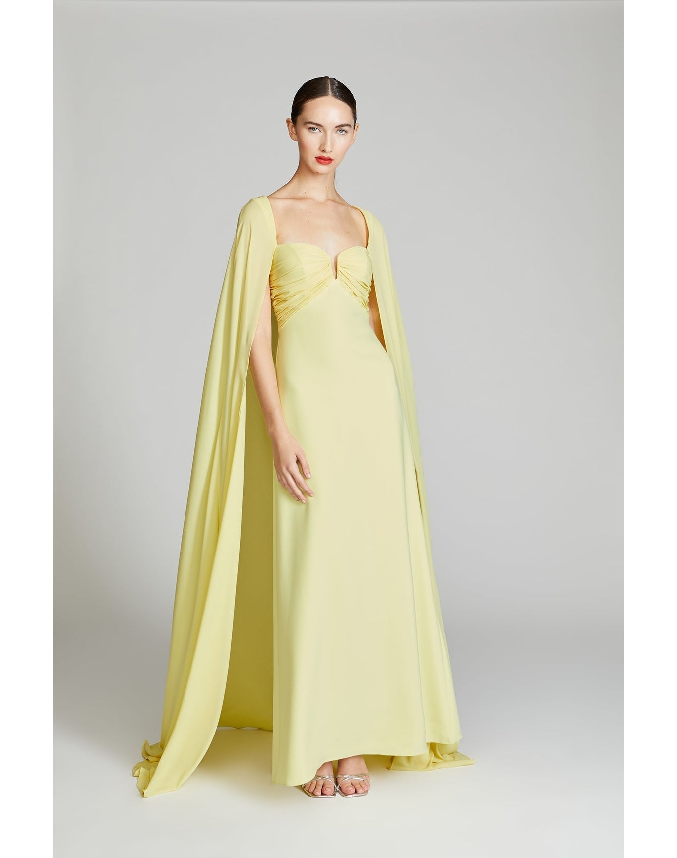 Halston | Alma Crepe With Georgette Gown | Marang