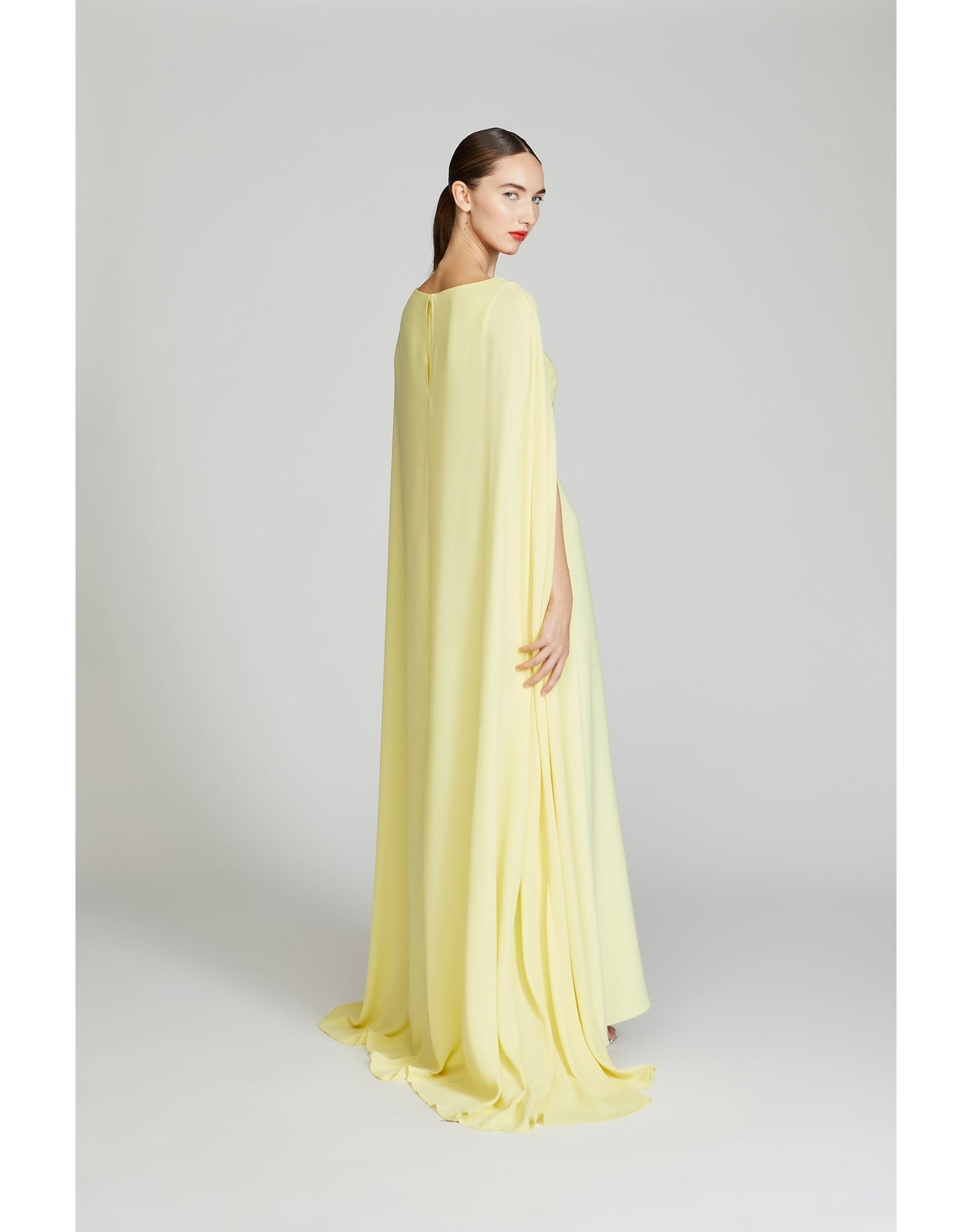 Halston | Alma Crepe With Georgette Gown | Marang
