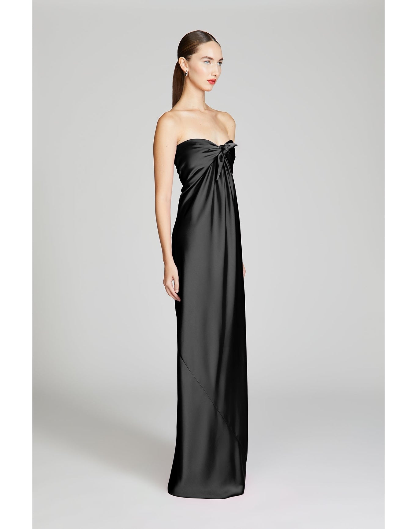 Halston | Lisette Satin Gown | Black