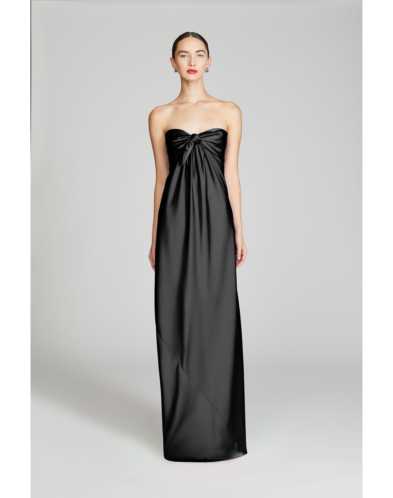 Halston | Lisette Satin Gown | Black