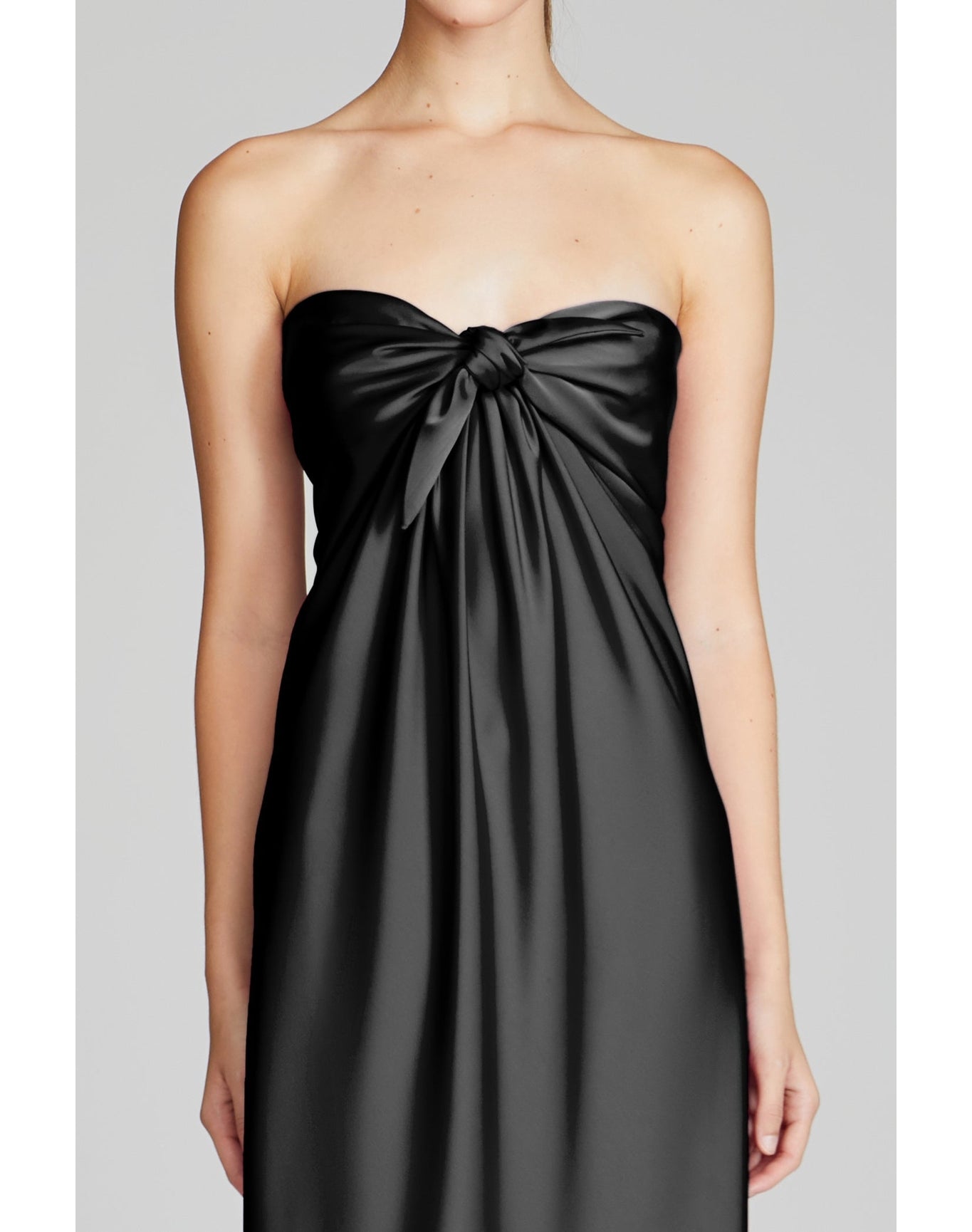 Halston | Lisette Satin Gown | Black