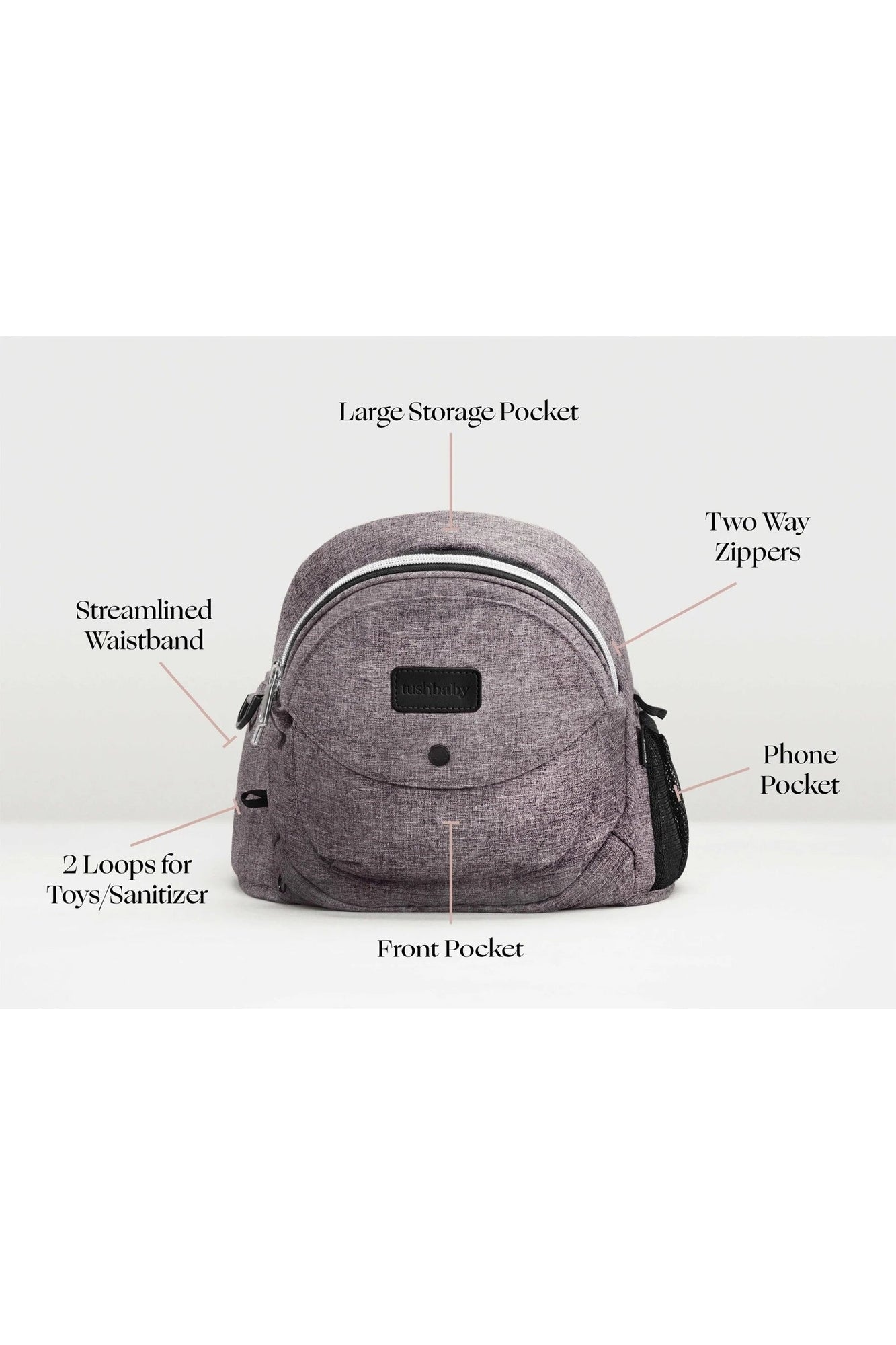 Hands-Free Carrier Set | Lite Charcoal Carrier + Black Snug