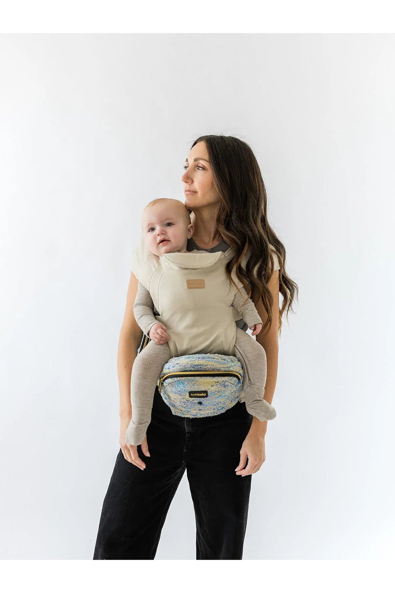 Hands-Free Carrier Set | Tweed Carrier + Cream Snug