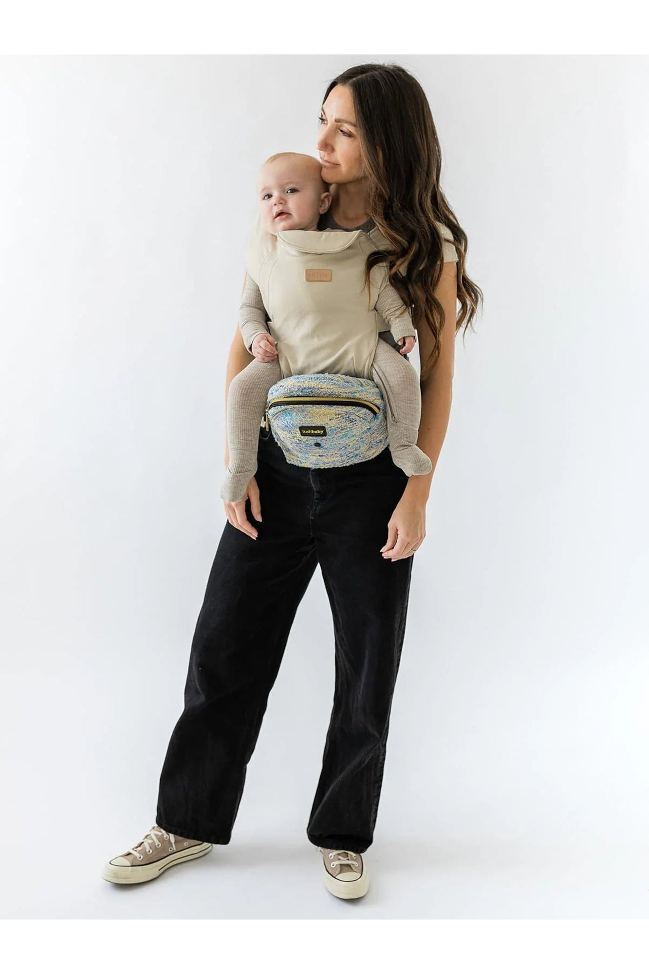Hands-Free Carrier Set | Tweed Carrier + Cream Snug