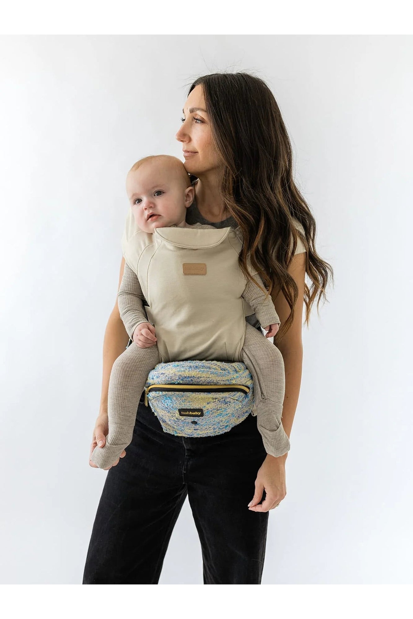 Hands-Free Carrier Set | Tweed Carrier + Cream Snug