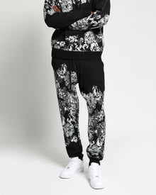 Hanging Floral Distressed Sweater Pant-Mens-Twenty