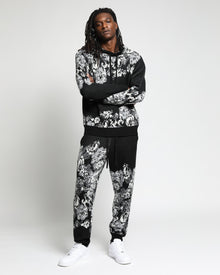 Hanging Floral Distressed Sweater Pant-Mens-Twenty