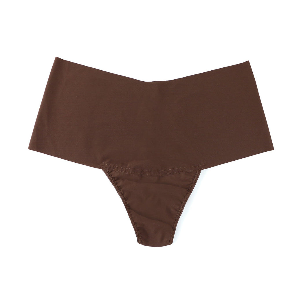 BreatheSoft Hi-Rise Thong | Mahogany