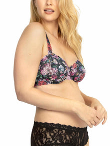 Signature Lace Balconette Bra | Dark Peoni